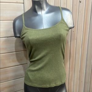 Maurices Green Fitted Crop Camisole Top